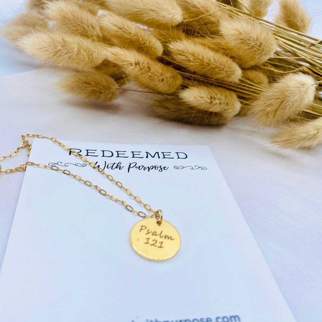 Psalm 121 Charm Necklace
