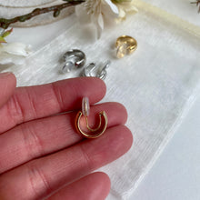 Load image into Gallery viewer, Gold Plated CLIP ON Hoops!
