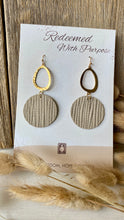Load image into Gallery viewer, Weaved Together - Tan Leather Earrings
