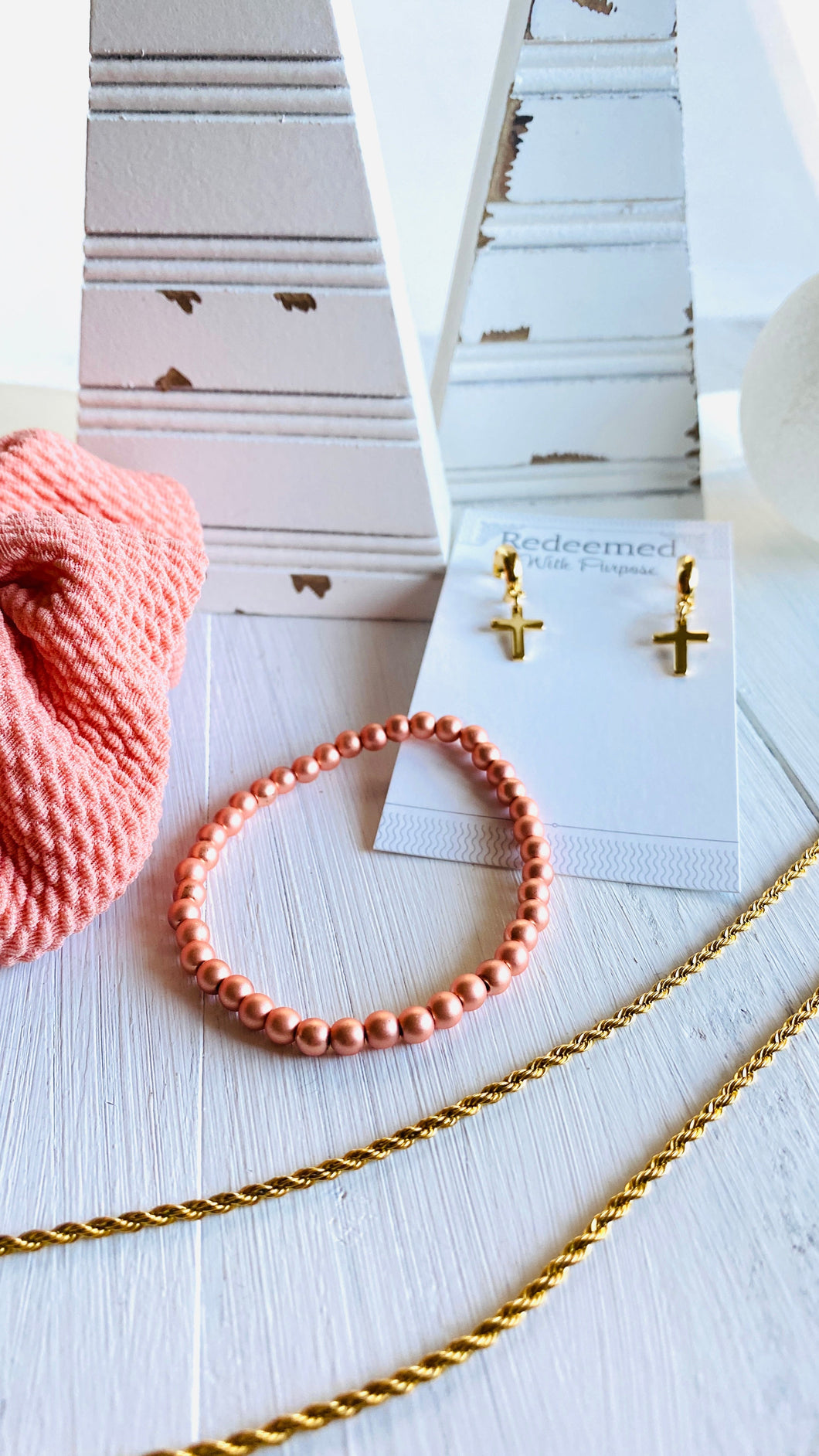 Rose Gold Matte Hematite Bracelet