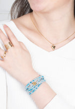Load image into Gallery viewer, Joy Blue Agate Wrap Bracelet
