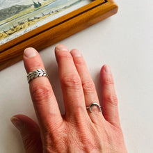 Load image into Gallery viewer, Antique Silver Moon Ring
