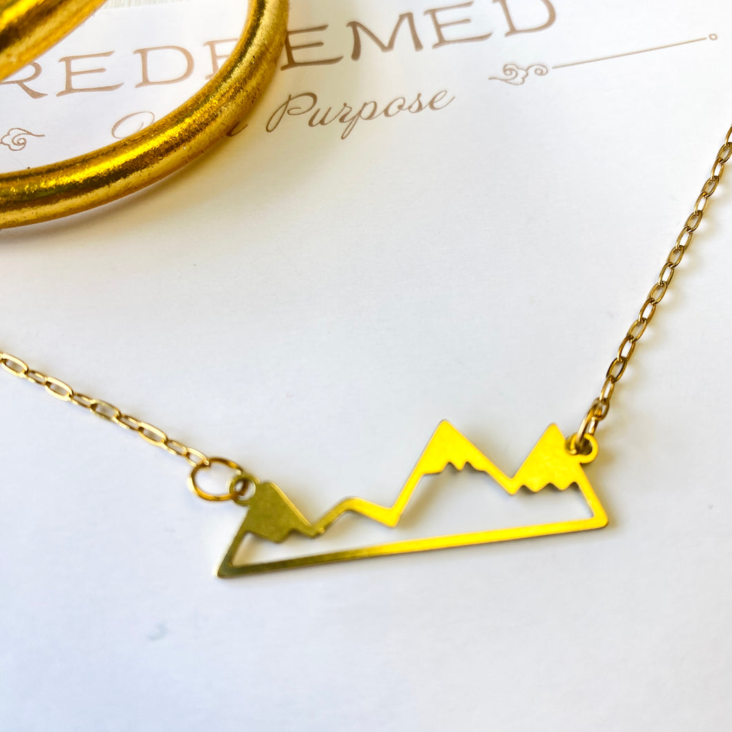 Mountains Are Calling Necklace