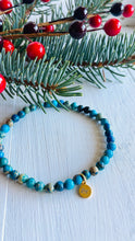 Load image into Gallery viewer, African Turquoise Stone Bracelet
