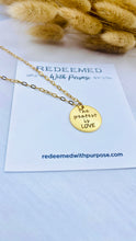 Load image into Gallery viewer, The Greatest is LOVE Charm Necklace
