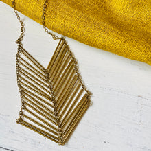 Load image into Gallery viewer, Chevron Necklace - Brass
