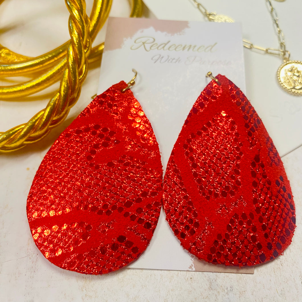 Christmas Party Red Earrings