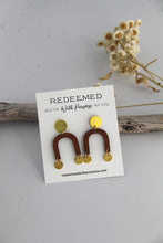 Load image into Gallery viewer, Wood Arch Earring
