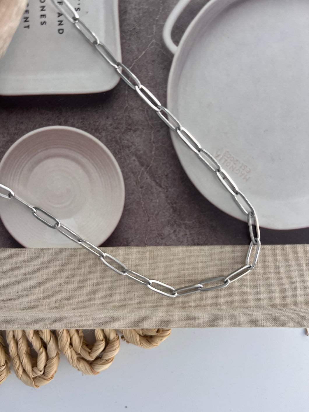 Paperclip Stainless Steel Necklace