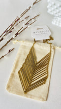 Load image into Gallery viewer, Chevron Necklace - Brass
