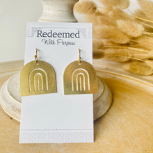 Load image into Gallery viewer, Archway Brass Earrings
