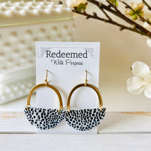Load image into Gallery viewer, Spotted Leather Earrings
