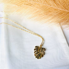 Load image into Gallery viewer, Leaf Charm Stainless Steel Necklace
