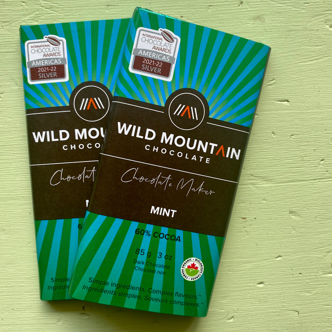International Chocolate Awards Silver Medalist - 60% Mint