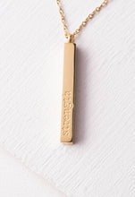 Load image into Gallery viewer, Strength Bar Necklace
