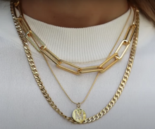 Load image into Gallery viewer, Waterproof Gold Plated Herringbone Necklace
