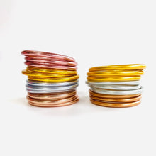 Load image into Gallery viewer, RESTOCKED! Matte Copper Dust Filled Thai Bangles - Redeemed With Purpose
