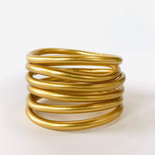 Load image into Gallery viewer, Matte Gold Dust Thai Bangles Set of 6
