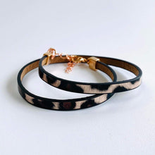 Load image into Gallery viewer, Vintage Pink Leopard Wrap Bracelet
