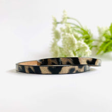 Load image into Gallery viewer, Champagne Gold Leopard Wrap Bracelet
